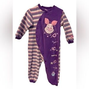 Disney Purple and Pink Piglet Onesie